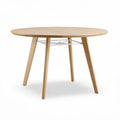 Tavolo rotondo in legno di faggio naturale dimensioni 90 x 90 x 75cm