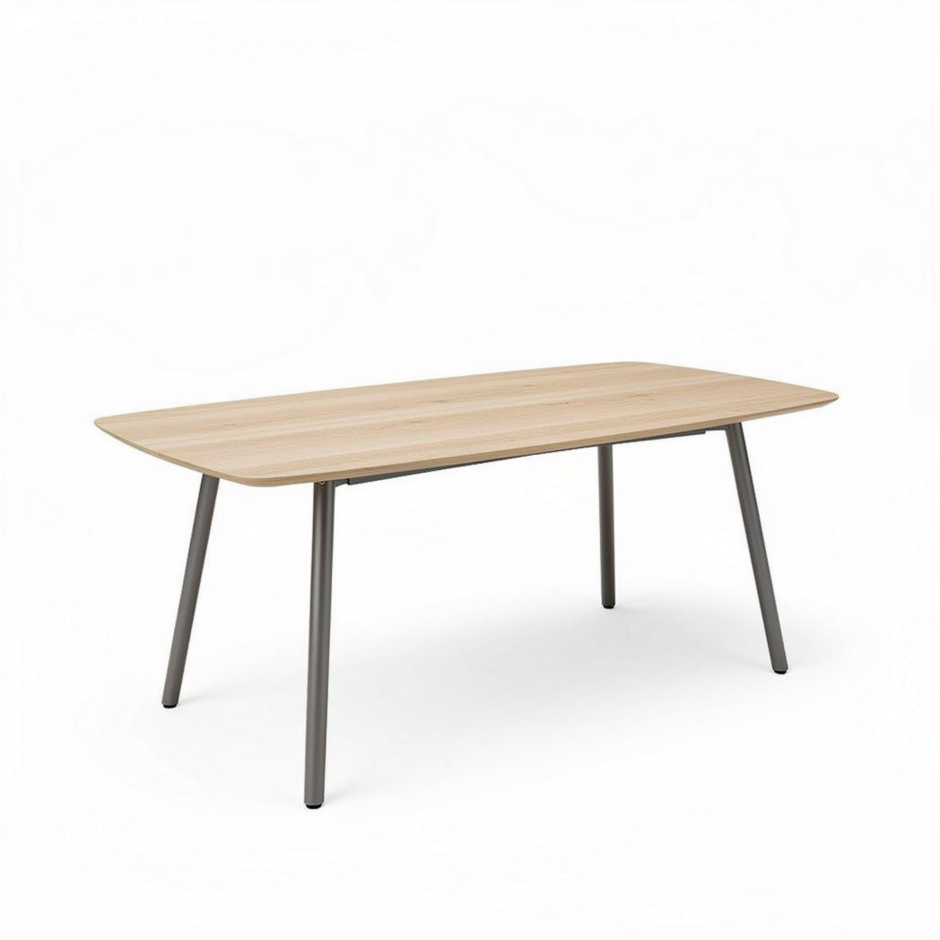 Tavolo rettangolare in legno di rovere color naturale 150 x 80 x 75cm