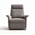Poltrona reclinabile in tessuto grigio con meccanismo di sollevamento 88 x 85 x 102cm