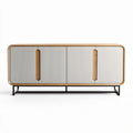 Mobiletto in legno e metallo con ante dal design moderno 150 x 40 x 70cm